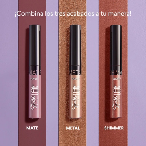 Sombra de ojos en gel Shock Eyes Shimmer Studio Look
